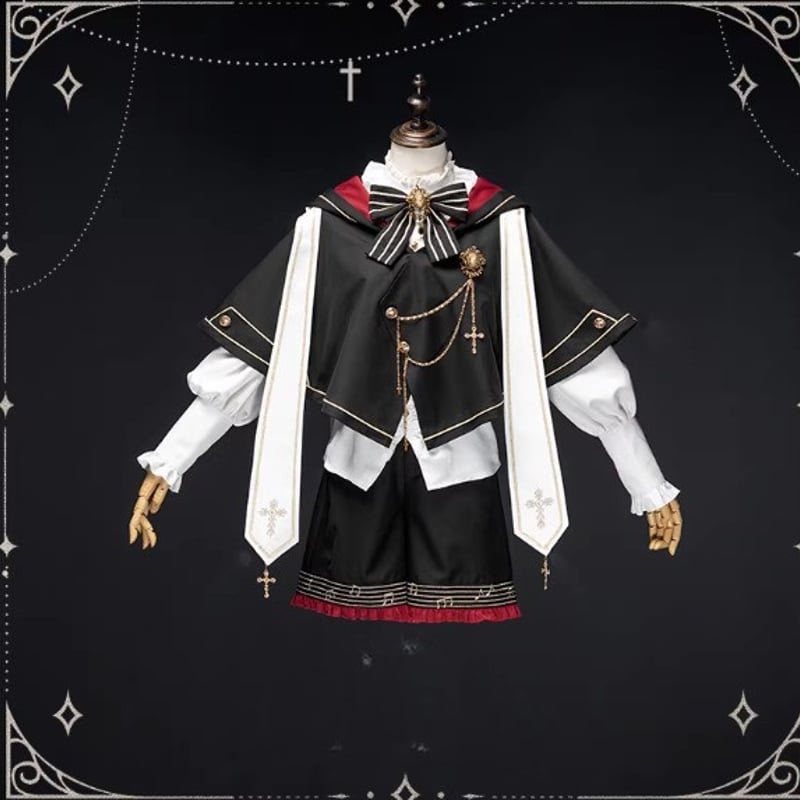 男装 皇子 王子装 ロリータ セットアップ ケープ + トップス +