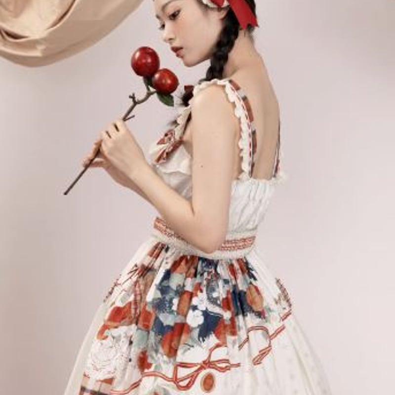 オリジナル lolita 洋服 ロリータ JSK ブルー　L120# Princess Tata Kawaii Solid Color Lolita JSK