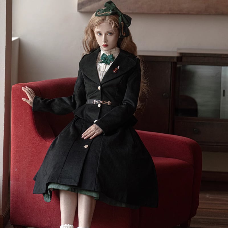 納期40日】 クラロリ ロリータ ウールコート レディース