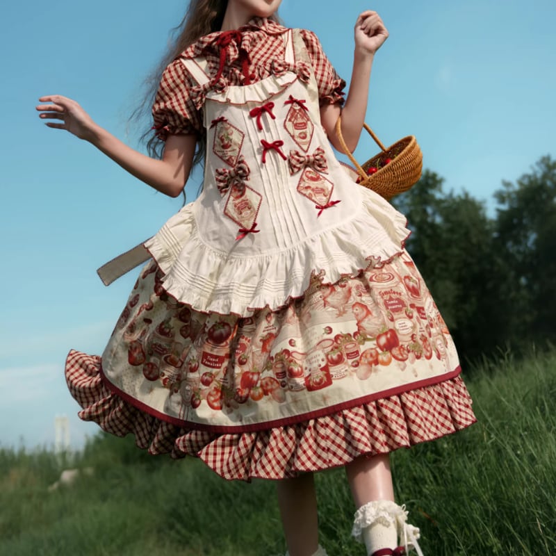 甘ロリ ロリータファッション エプロン のみ りぼん カントリー風 田園 甘ロリ ロリータファッション エプロン のみ りぼん カントリー風 田園