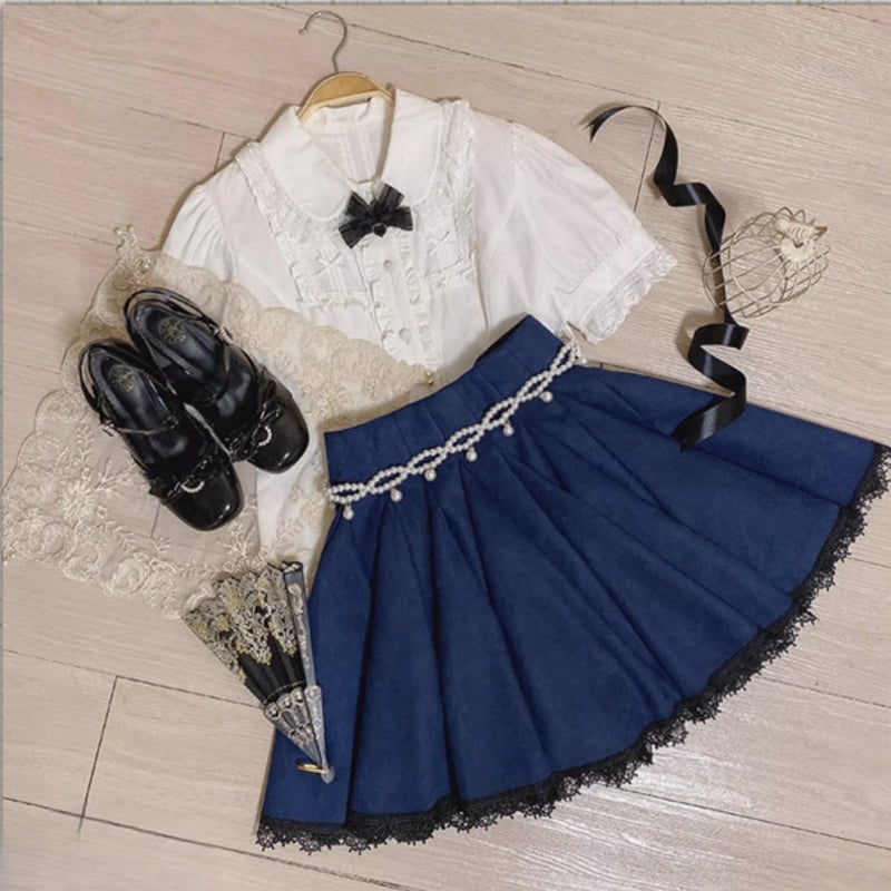 納期60日】クラシカルロリータ クラロリ スカート のみ 5色 ミニ丈