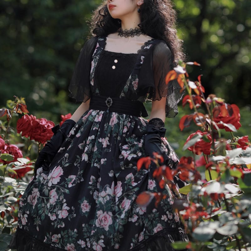 納期40日】クラシカルロリータ クラロリ ワンピース +ウエストベルト