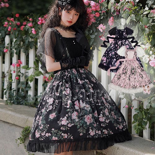 納期40日】クラシカルロリータ クラロリ ワンピース +ウエストベルト