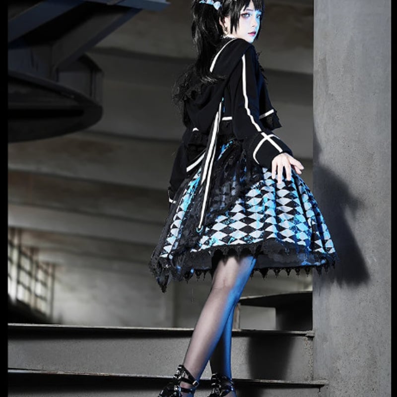パンク ブラックロックシューター セットアップ ジャケット+シャツ+
