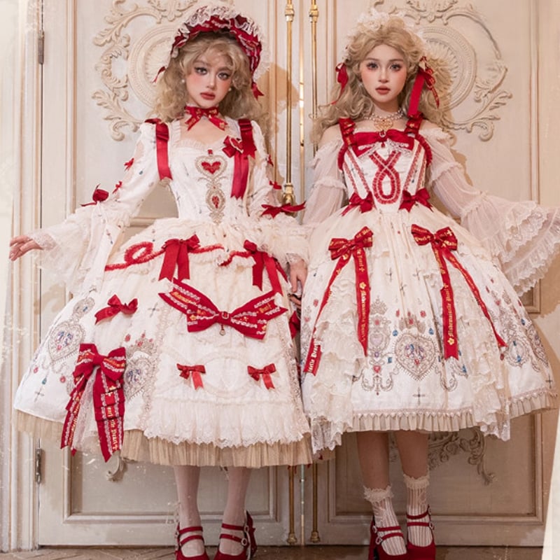 真紅 ロリータ ワンピース リボン クラロリ 甘ロリ お姫様 コスプレ お嬢様 楽天市場】クラロリ 甘ロリ 姫ロリ ロリータ ワンピース レディース A