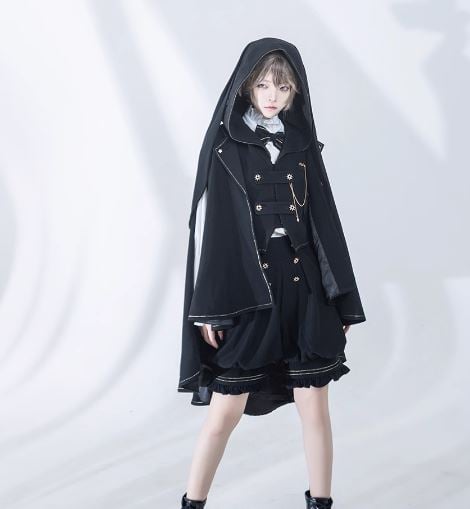 m912 美品✨ビッグカラージャケット パンク ロリータ 衣装 レトロ ペプラム m912 美品✨ビッグカラージャケット パンク ロリータ 衣装