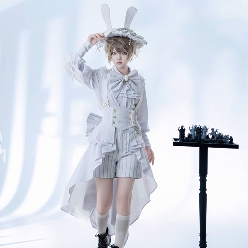 男装 皇子 ウサ耳 ハット 帽子のみ リボン付き プリンススタイル