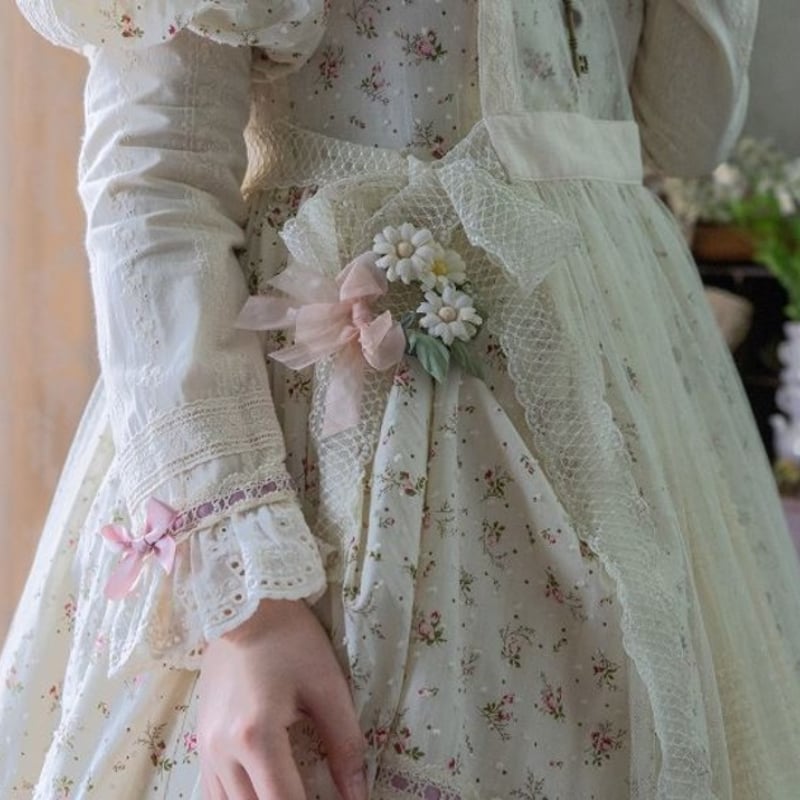 納期40日】エプロン miss point 春夏 春秋 エプロンスカートのみ