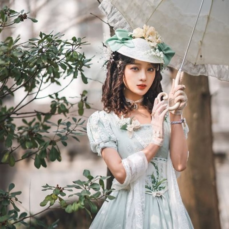 中国　古代刺繍　骨董品　ポーチ兼サッシュベルト　蓮の花　ロータス 納期40日】コルセットベルト miss point フラワー刺しゅう すずらん