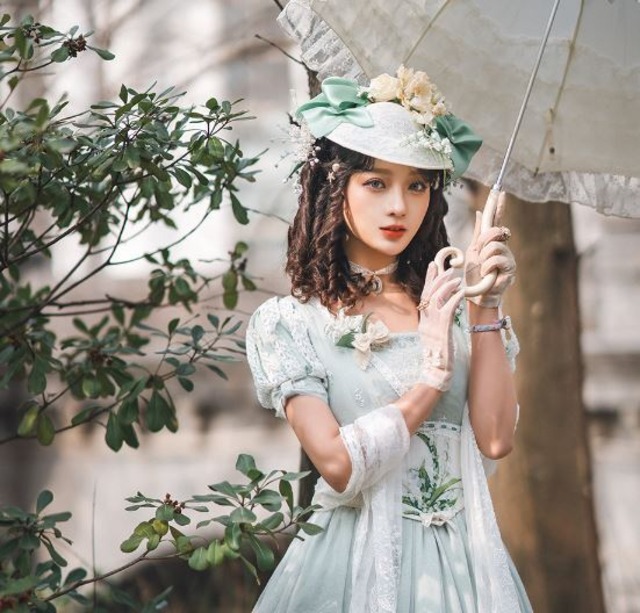 UN3D.花柄刺繍 コルセットベルト