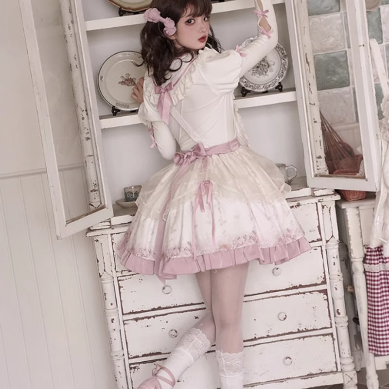 甘ロリ スカート のみ フリル ミニ丈 ショート丈 膝上 お嬢様 甘ロリ スカート のみ フリル ミニ丈 ショート丈 膝上 お嬢様