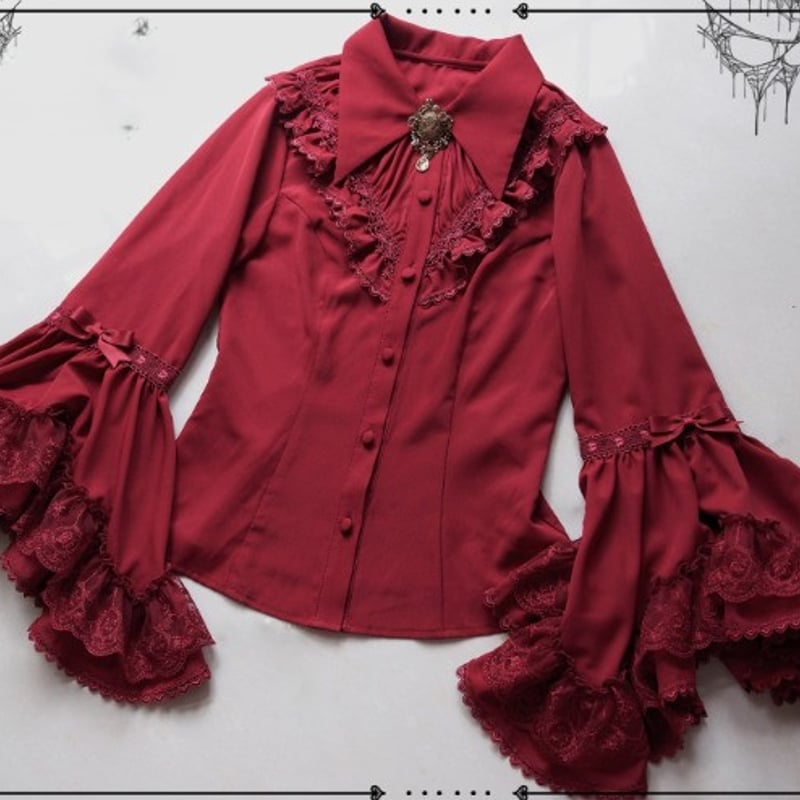 ロリータファッション ゴスロリファッション ゴスロリ ブラウス のみ 3