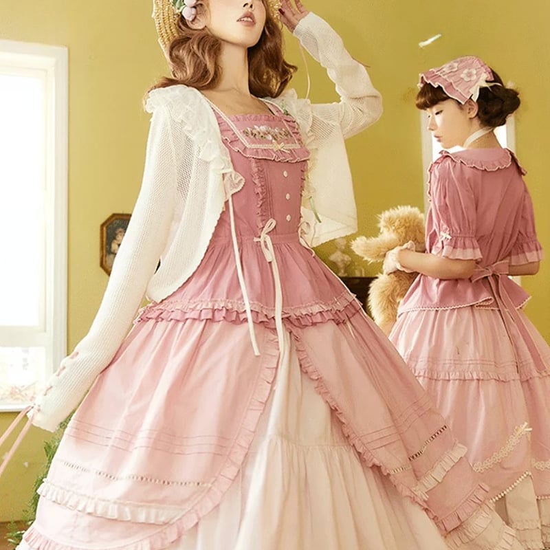 ロリータファッション 甘ロリ スモール リボンクリップ 2色 お嬢様