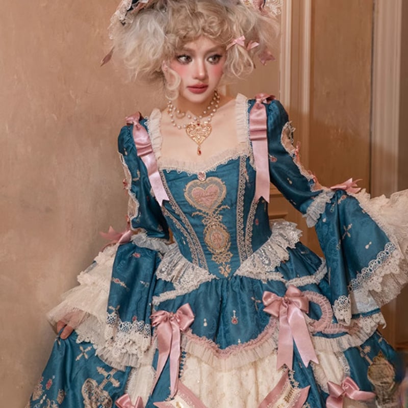 クラロリ　ワンピース ジャケット リボンブローチ カチューシャ フルセット クラロリ ワンピース ジャケット リボンブローチ カチューシャ