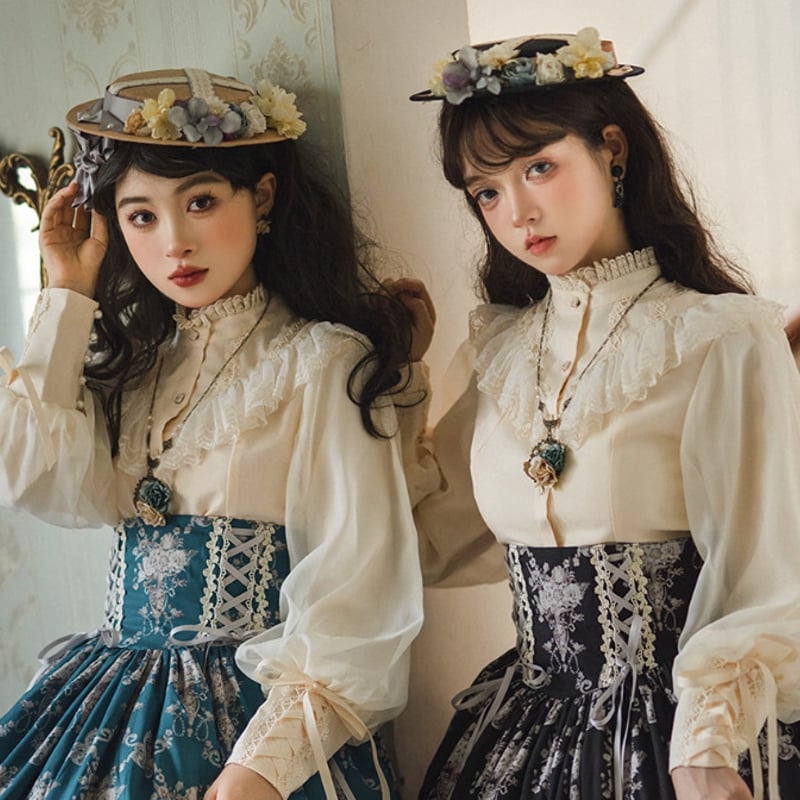 ヴィンテージ　アンティーク　帽子　ハット　ロリータ 納期40日】クラシカルロリータ クラロリ ハット 帽子 のみ リボン付き