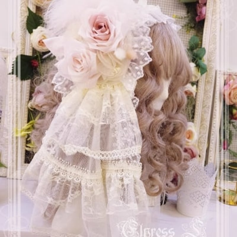 ヘッドドレス 2色 Elpress クラシカル クラロリ 姫ロリ ヘッド