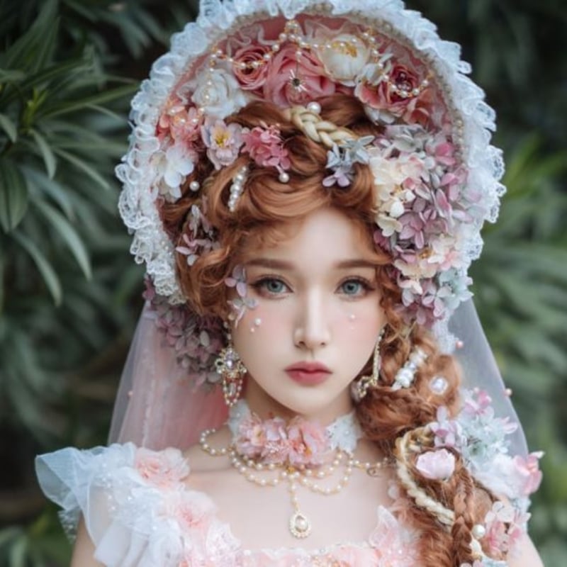 納期60日】ボンネット 通年 ヘッドドレス 雑貨 小物 アクセサリー