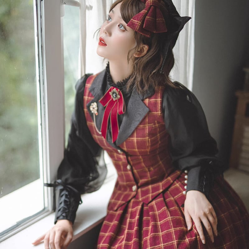 チェック柄ノースリーブベスト ベスト レディース トップス チェック柄 ノースリーブ 送料無料