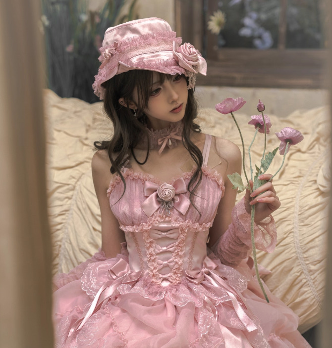 キャミソール コルセット ゴシック ロリータ グランジ 姫ギャル ロリータファッション 甘ロリ キャミソール コルセット ベスト のみ 4