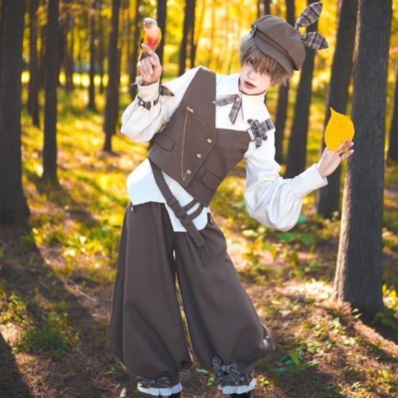 かぼちゃパンツ princess Chronicles カーキ ひざ下丈 7分丈 ふんわり