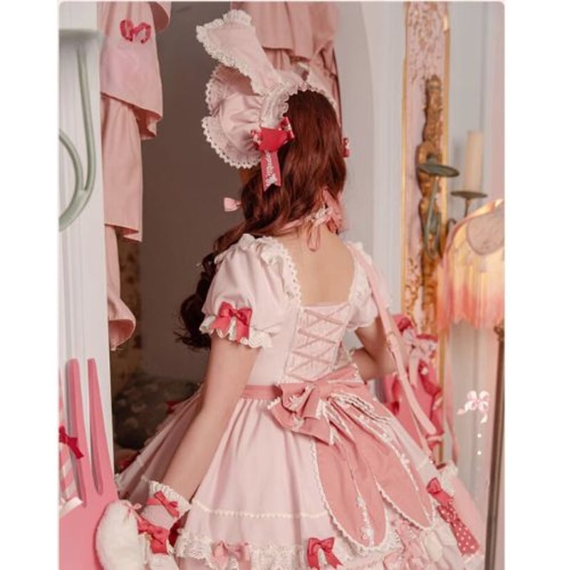 姫ロリ アクセサリー 小物 うさぎモチーフ ヘッドドレス ボンネット