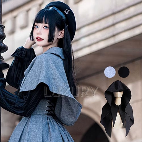 【お得な逸品】genny　ジェニー　優雅なベロアマント　大人クラシカル　ブラック fit=scale-down,w=1200