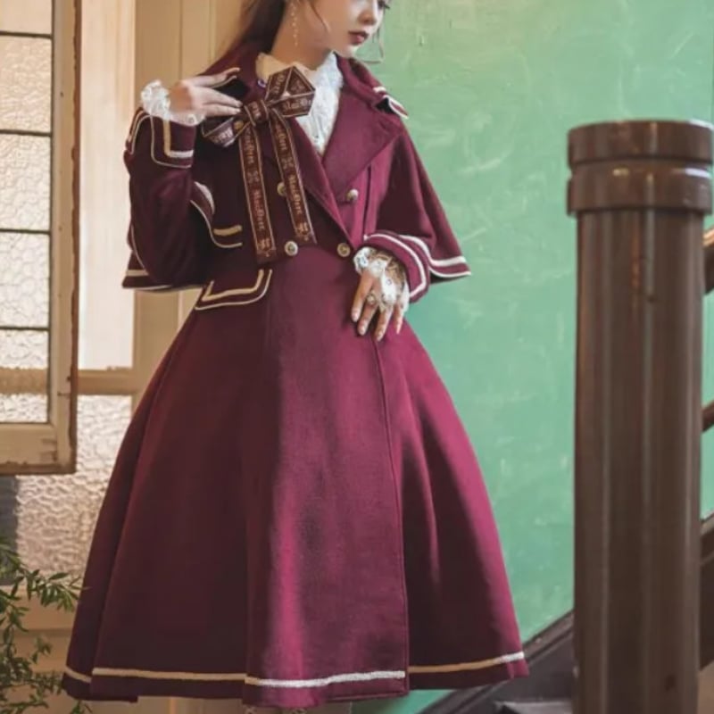 ロングコート 3way unideer アウター 秋冬 無地 可愛い クラシカル