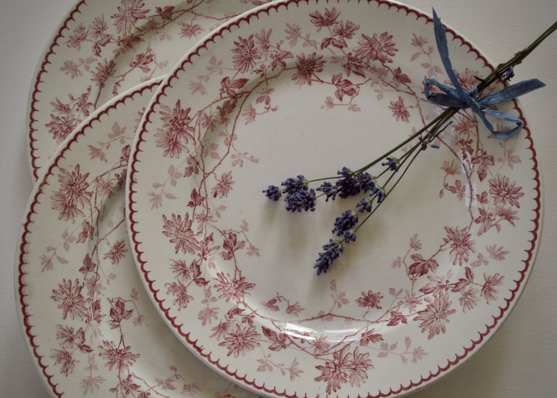 美品 フランス　クレイユモントロー MIGNARDISE 平皿23cm 美品 フランス クレイユモントロー MIGNARDISE 平皿23cm - メルカリ