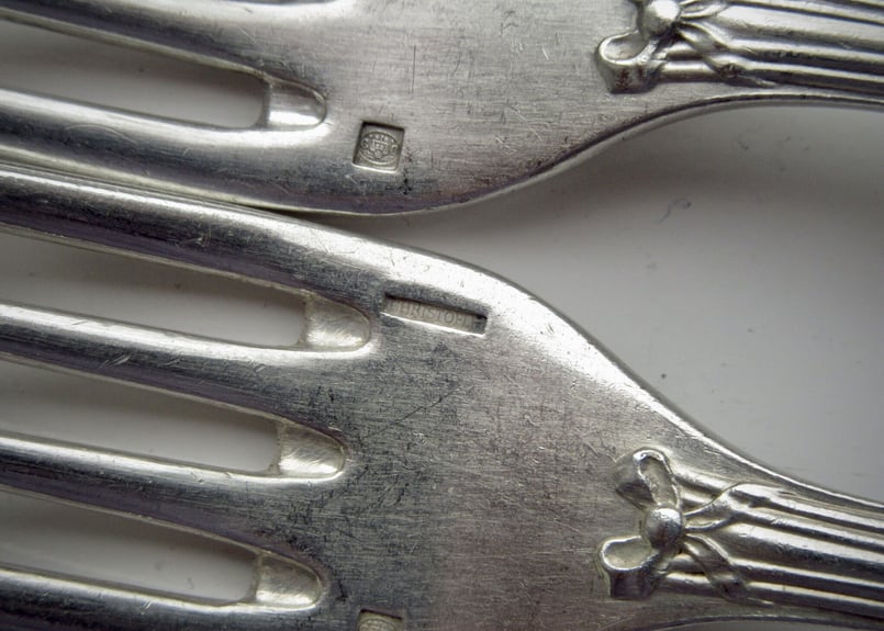 Christofleクリストフル リュバンシリーズ モノグラム フォーク 3本1  