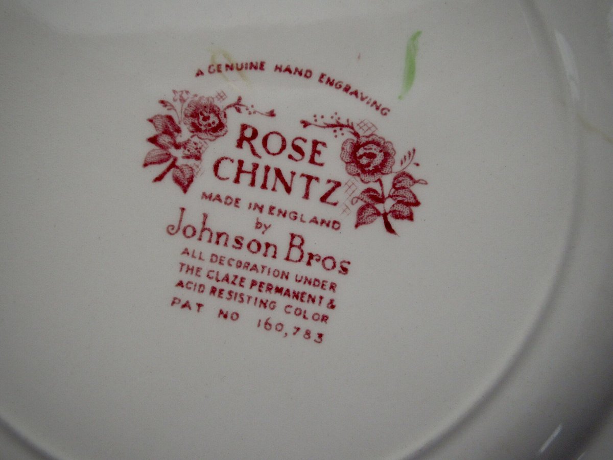 JHONSON BROTHERS  ROSE CHINTZ  プレート2点セット