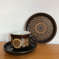 Denby デンビー アラベスク トリオ（カップ&ソーサー、サイドプレート 