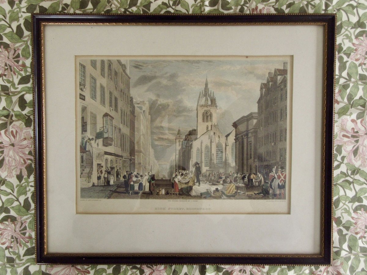 スコットランド エジンバラ“ハイストリート”の銅版画 | Chiltern Vintage