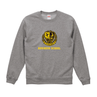 N‐COLLEGE　クルーネックスウェット　ミックスグレー