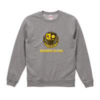 F‐COLLEGE　クルーネックスウェット　ミックスグレー