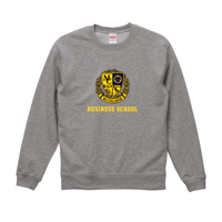 M‐COLLEGE　クルーネックスウェット　ミックスグレー