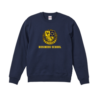 M‐COLLEGE　クルーネックスウェット　ネイビー
