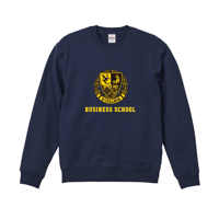 N‐COLLEGE　クルーネックスウェット　ネイビー