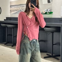 Sheer two-way cardigan