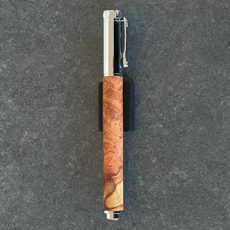 花梨瘤紅白 / Cam 木軸万年筆 SN_421011 【一点もの