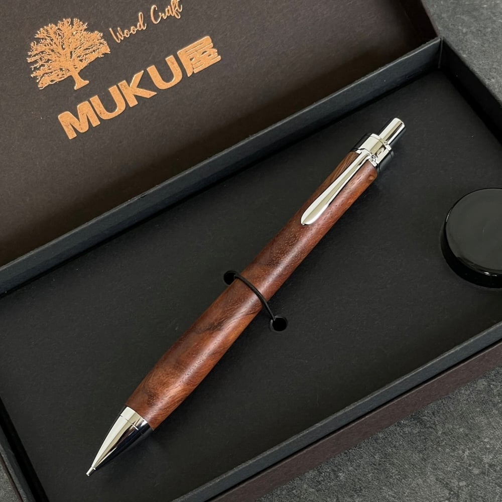 ローズウッドバール（瘤杢） / UMA 木軸シャープペンシル 【一点もの