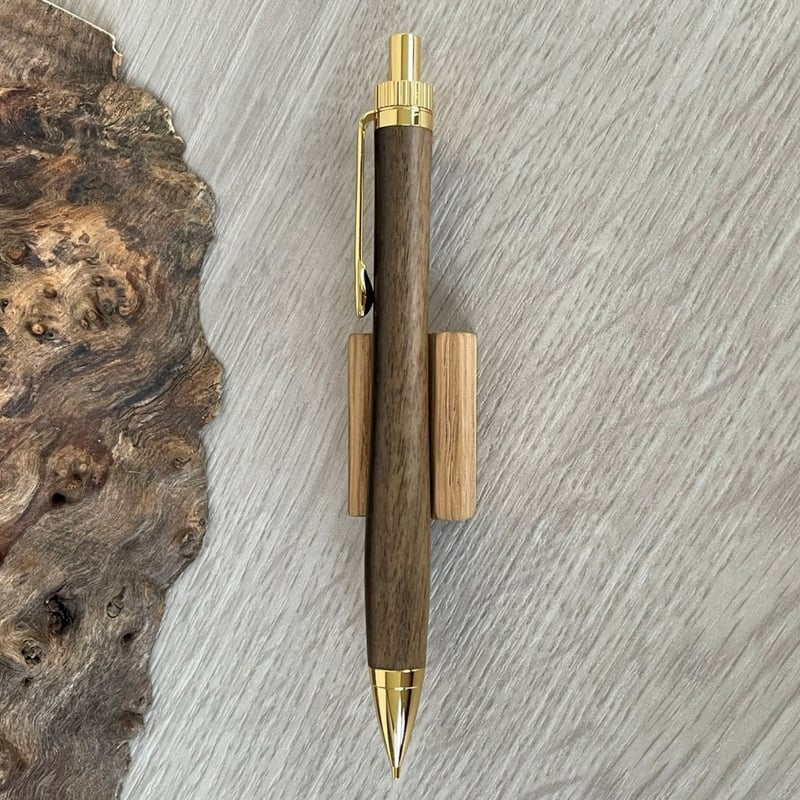 黒柿 / UMA 木軸シャープペンシル / ゴールド金具 【一点もの！509127