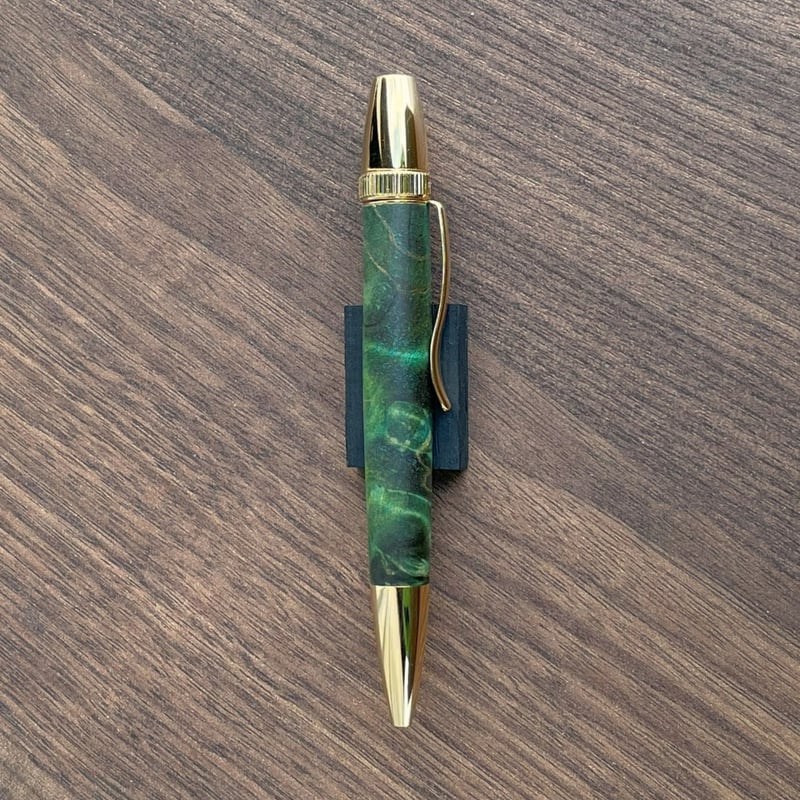 ボナンペンスタビライズドウッド濃青瘤杢