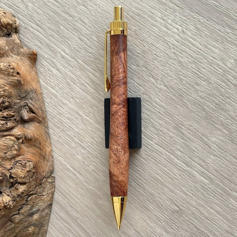 特上 ローズウッド瘤 (Rosewood burl) 紫檀瘤 / UMA 木軸シャープ