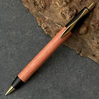 木軸ペン　ラッカー仕上げ　楽器　ギター　栃　縮杢 栃縮杢 / 2つの内部機構を持つ新感覚の木軸ペン SINPEN / MP&BP