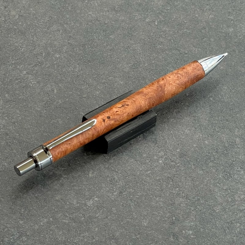 【専用】　レッドウッド瘤　セコイア瘤　KATO201 ボールペン　シルバー 野原工芸 セコイア瘤 レッドウッド瘤 バーズアイ 山杢 固定式