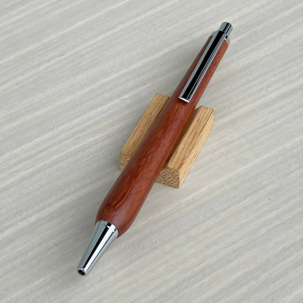 Slim 木軸ボールペン・ノック式 紅紫檀（アフリカンパドゥク