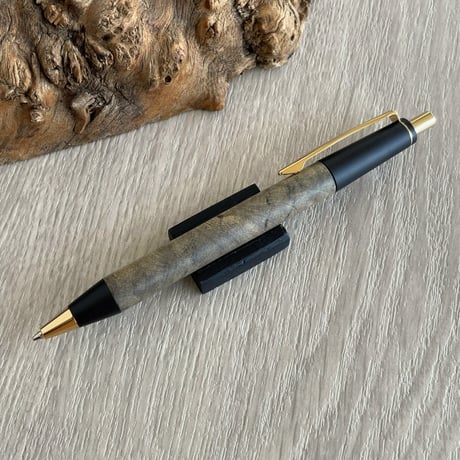 バックアイバール / OMOSINPEN / 2つの内部機構を持つ新感覚の木軸ペン（シャープ⇔ボール）/ ゴールド金具 / 一点もの！604147