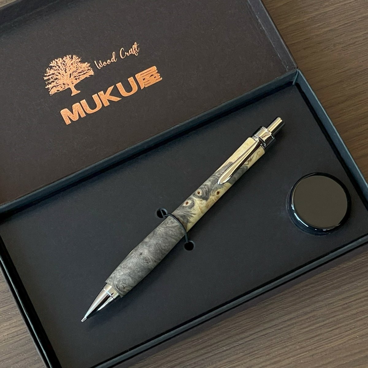 バックアイバール・Buckeye Burl / UMA15 木軸シャープペンシル