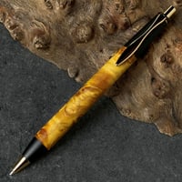 木製シャープペンシル ゴールドアクセント 2Pice木軸シャープペンシル0.5mm（屋久杉）ゴールド金具 | MUKU屋