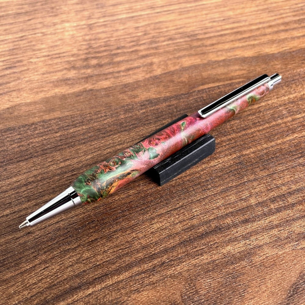 Slim 木軸シャープペンシル0.5mm（ポプラ瘤杢・スタビライズドウッド